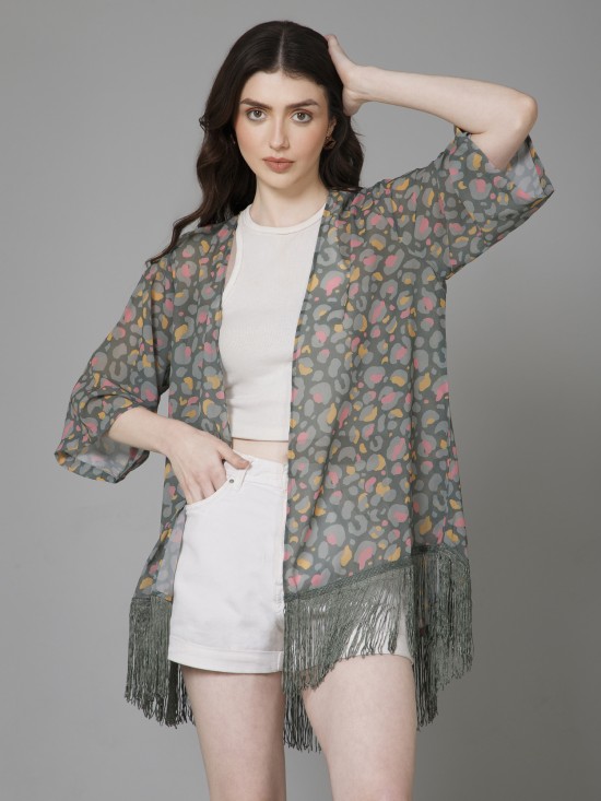 Casual Printed Kimono