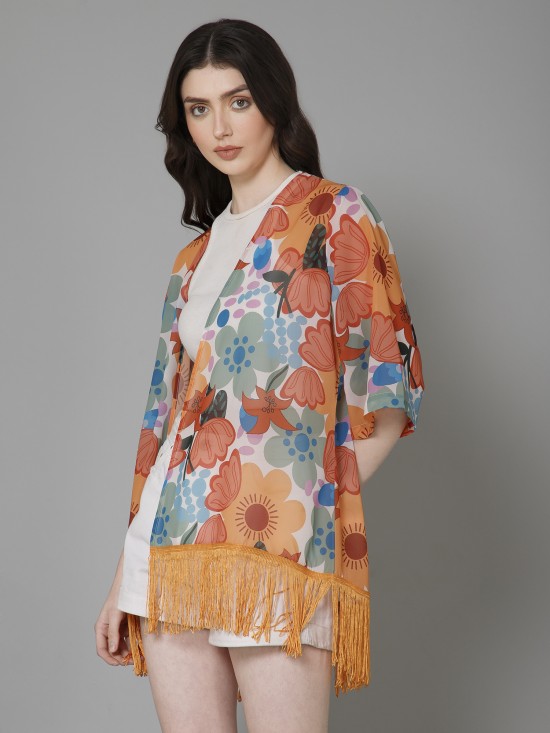 Casual Printed Kimono