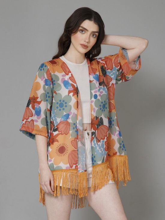 Casual Printed Kimono