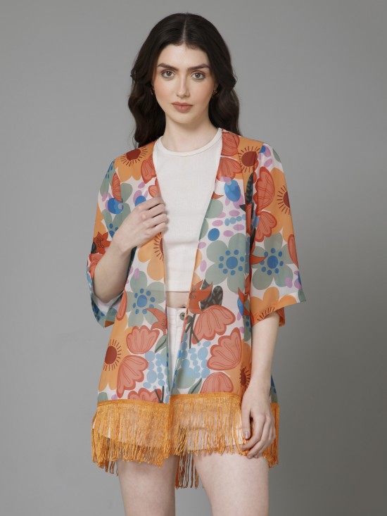 Casual Printed Kimono