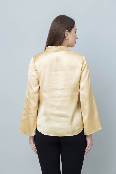 Women's Casual Satin Top