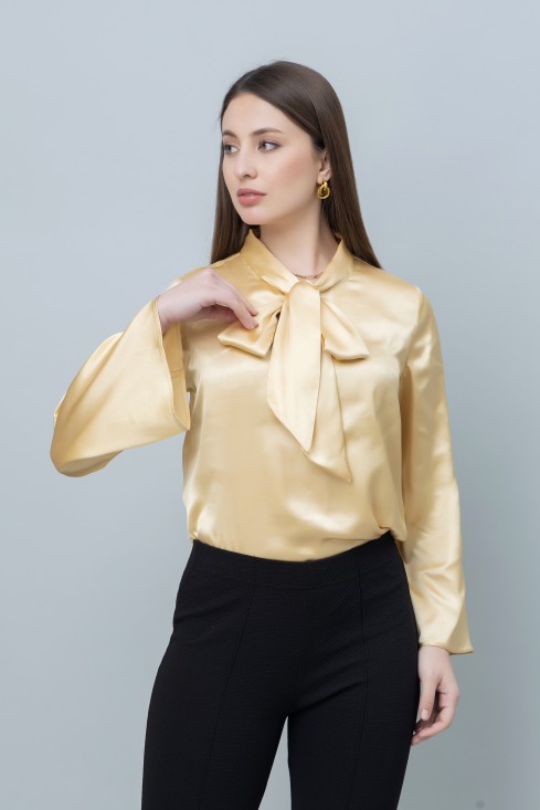 Women's Casual Satin Top