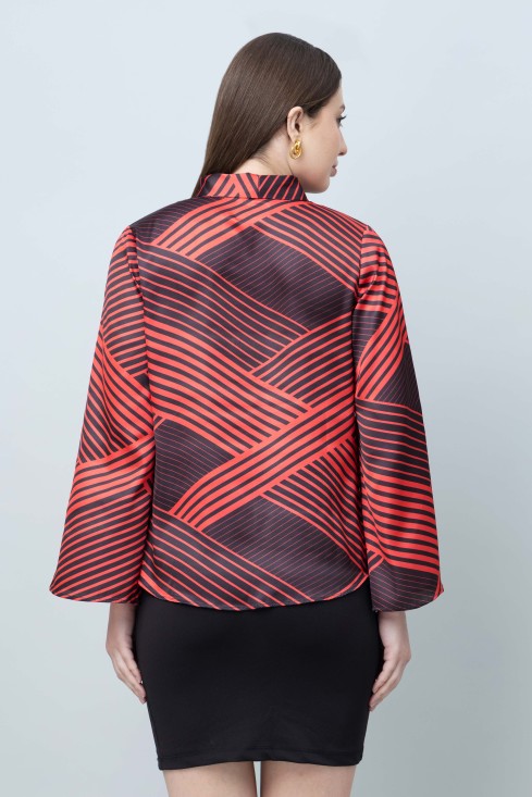 Women's Tie-Up Neck Shirt Style Top