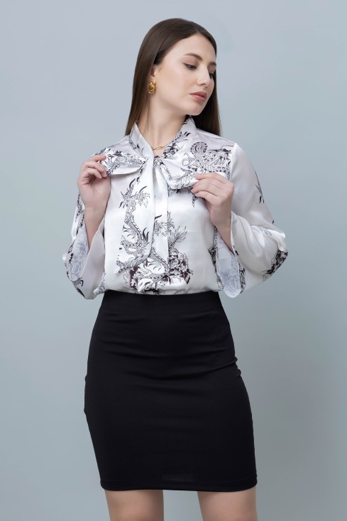 Women's Casual Satin Top