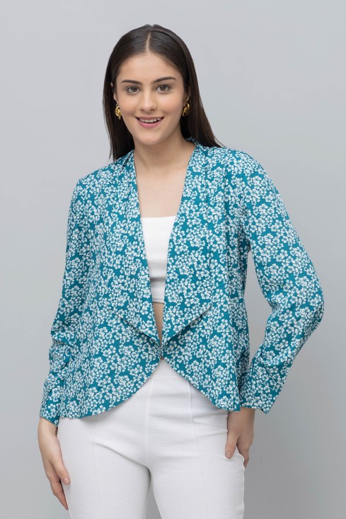Floral Print Summer Blazer
