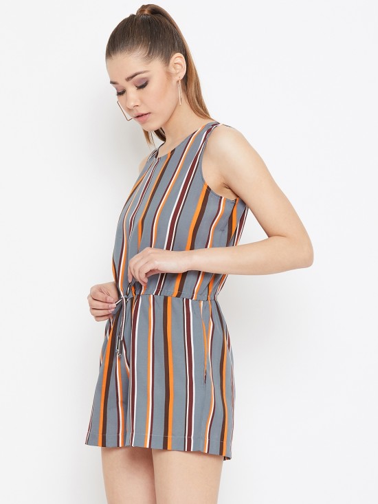 Stripes Printed Playsuit