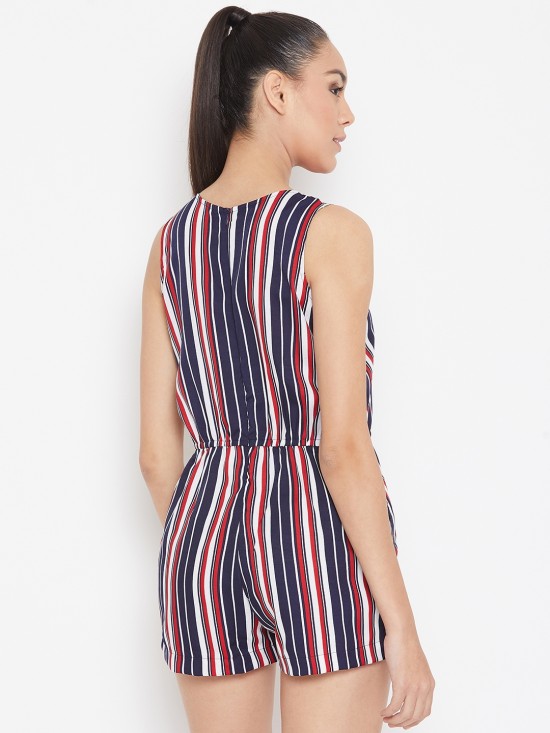 Stripes Printed Playsuit