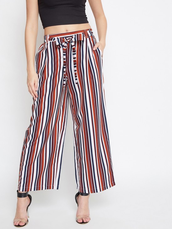 Stripes printed culottes