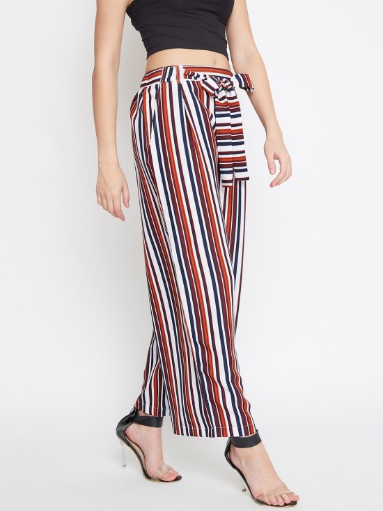 Stripes printed culottes