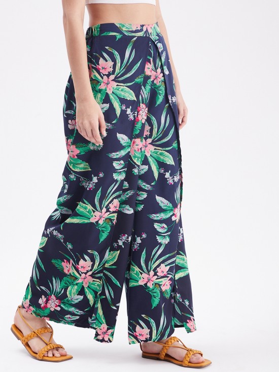 Tropical Slit Pants