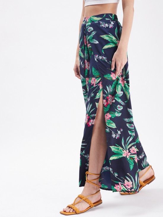 Tropical Slit Pants
