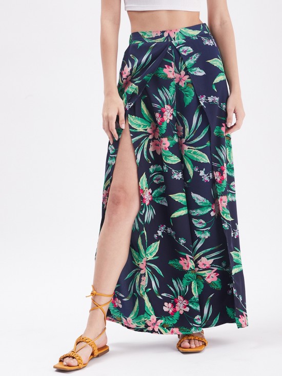 Tropical Slit Pants