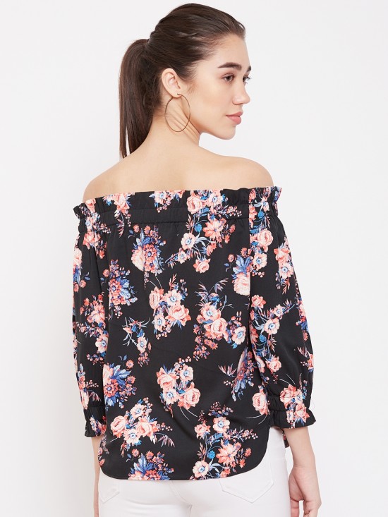 Floral Printed Off Shoulder Top