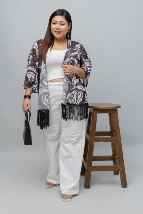 Printed Kimono