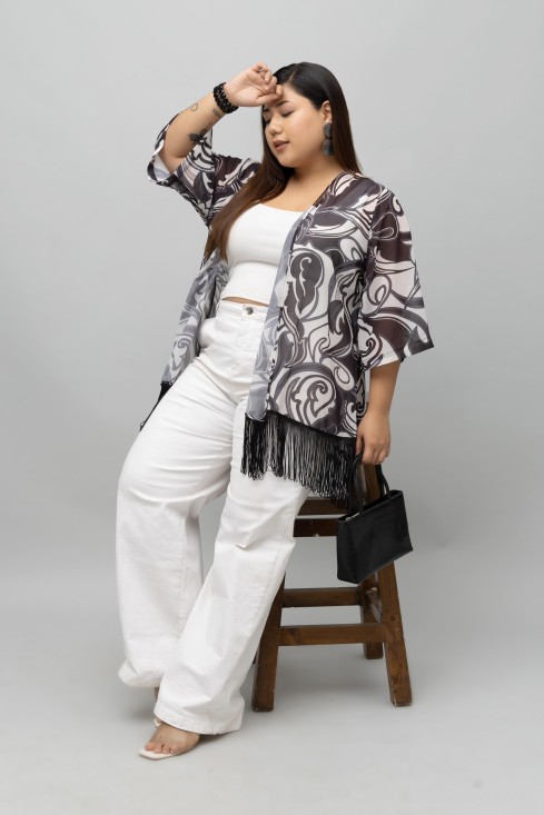 Printed Kimono