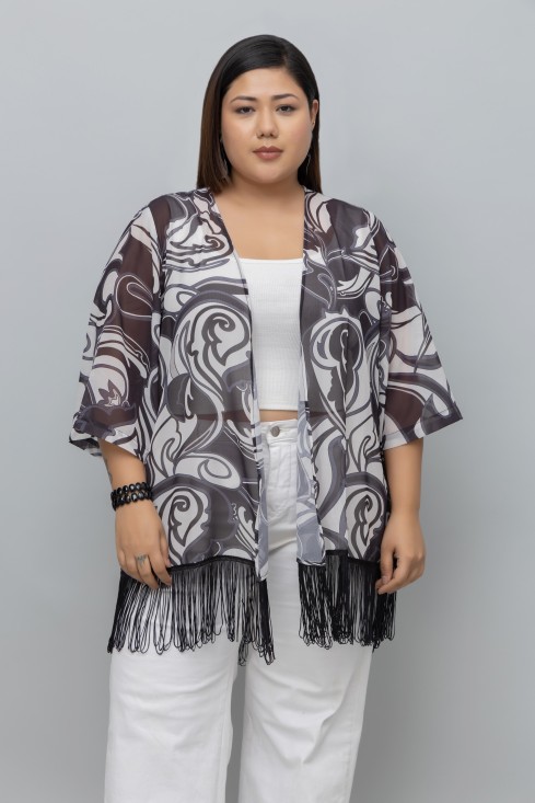 Printed Kimono