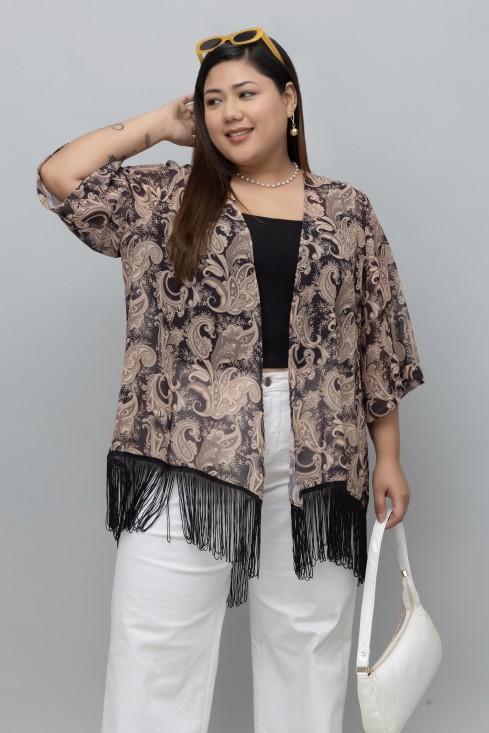 Paisley Print Kimono
