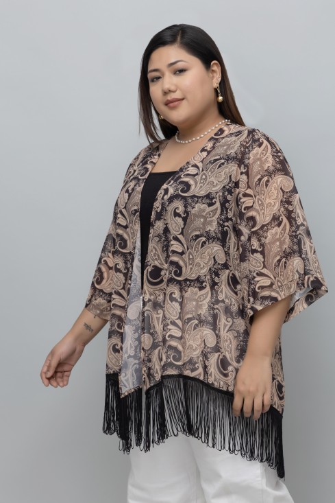 Paisley Print Kimono