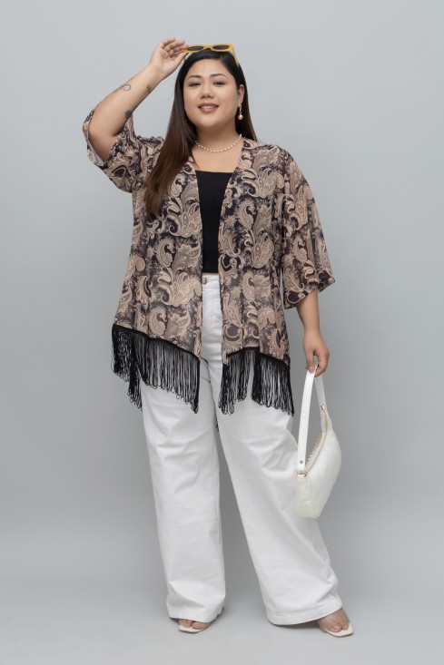 Paisley Print Kimono