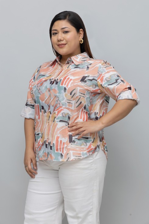 Abstract Print Shirt