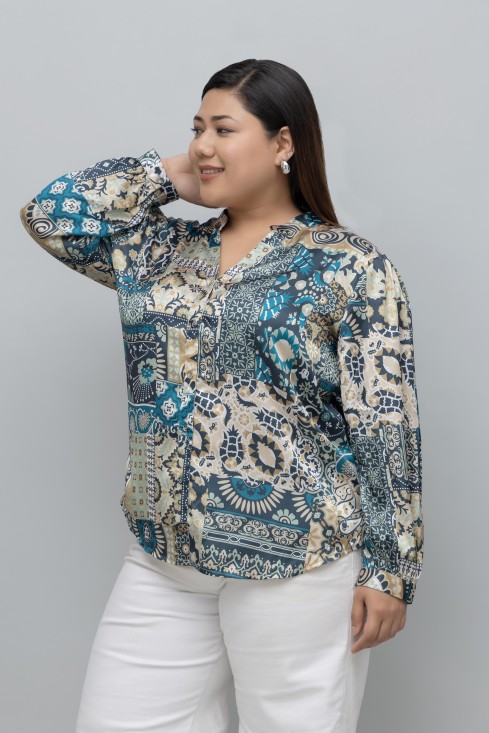 Abstract Print Shirt
