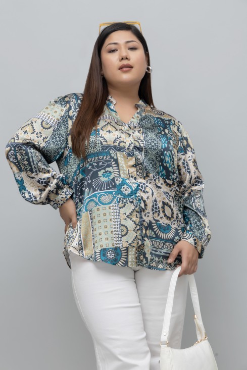 Abstract Print Shirt
