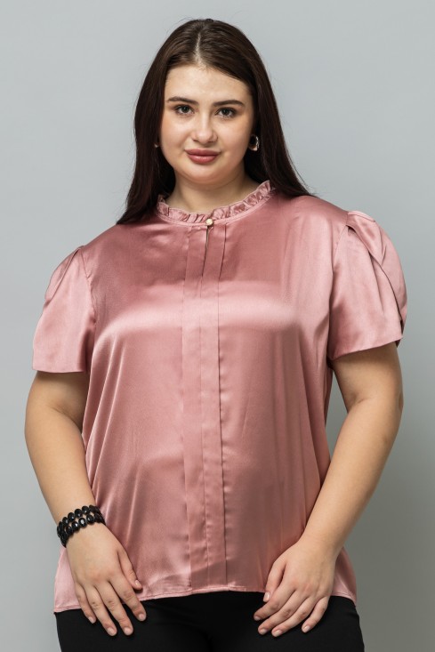 Tulip Sleeves Satin Top