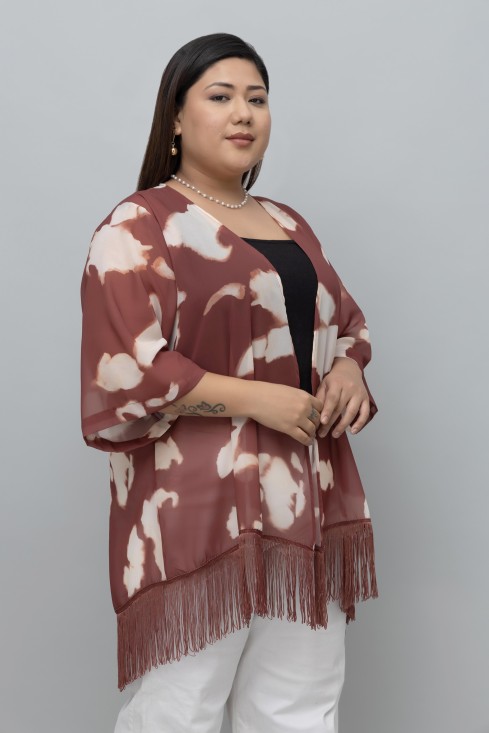 Abstract Print Kimono