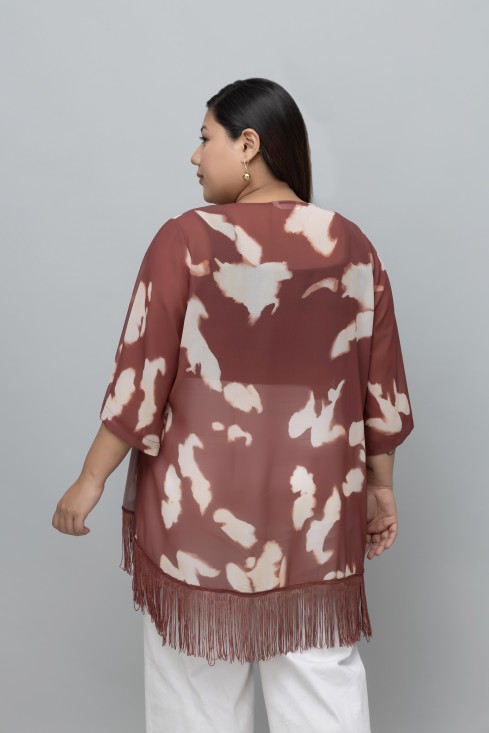 Abstract Print Kimono
