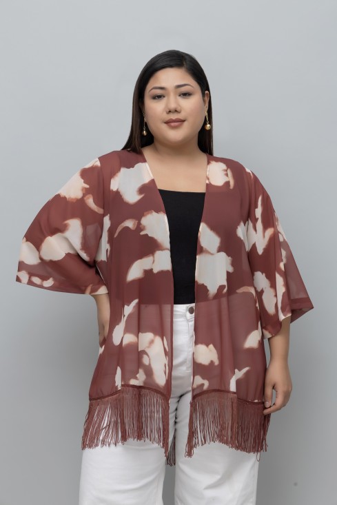 Abstract Print Kimono