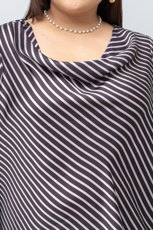Stripe Satin Top