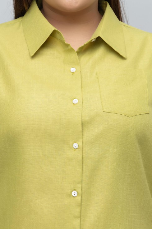 Women Formal Linen Shirt