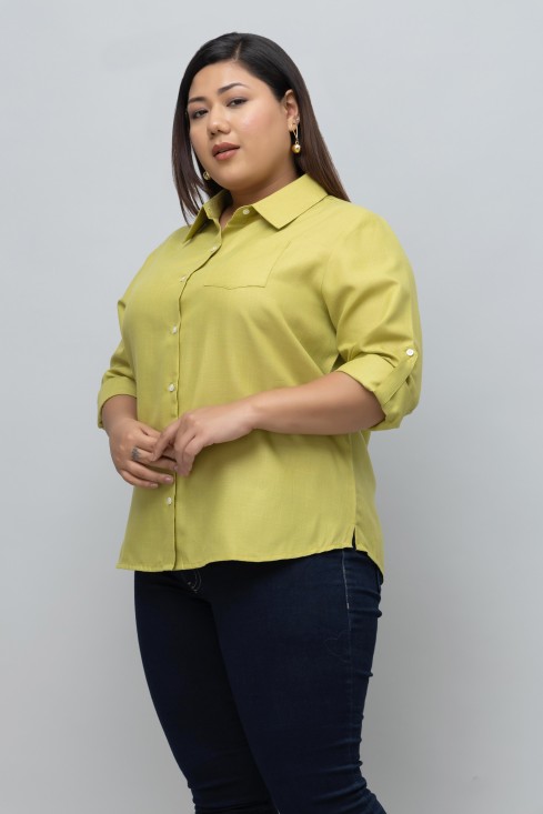 Women Formal Linen Shirt