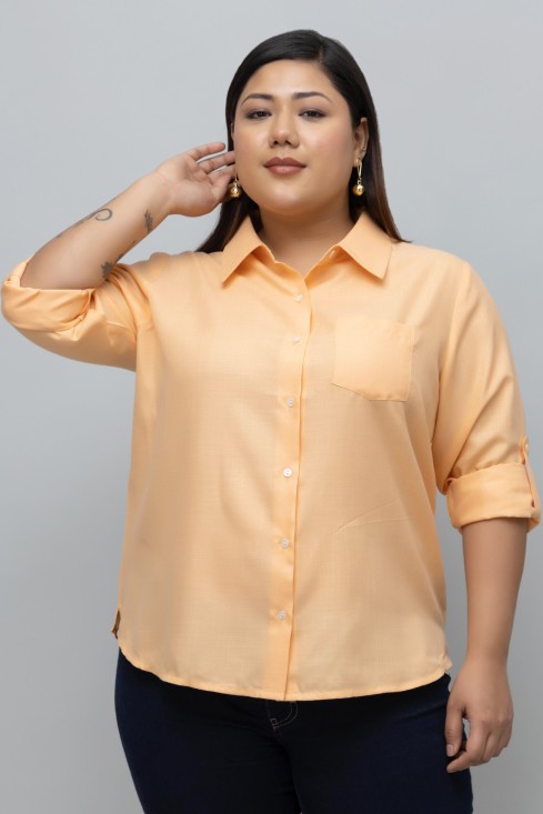 Women Formal Linen Shirt