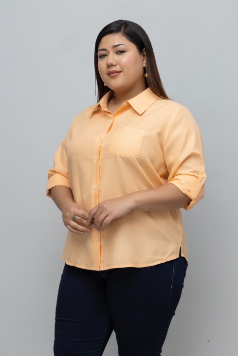 Women Formal Linen Shirt