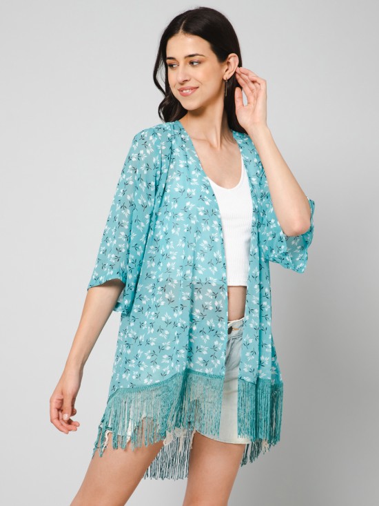 Floral printed Kimono