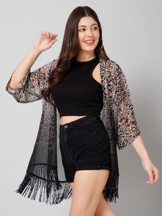 Animal Print Kimono