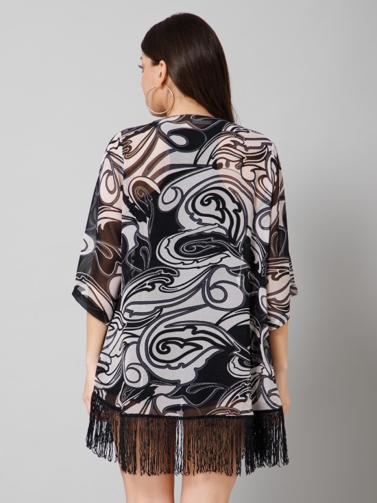 Abstract Print Kimono