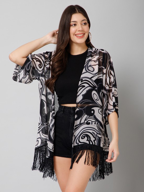 Abstract Print Kimono