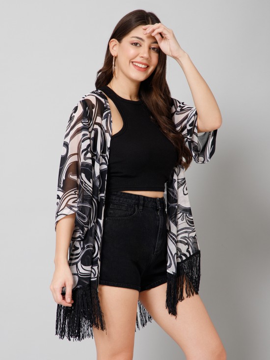 Abstract Print Kimono