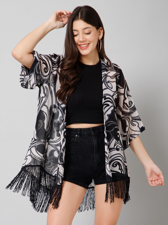 Abstract Print Kimono