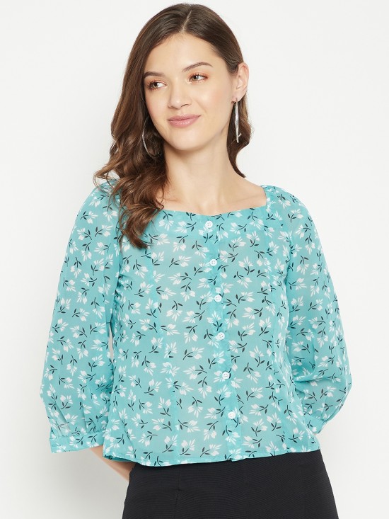 Floral printed Blouson Top