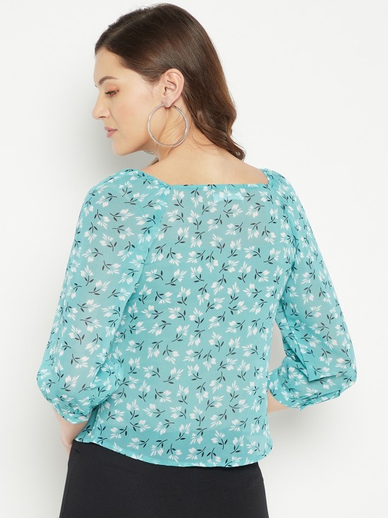 Floral printed Blouson Top