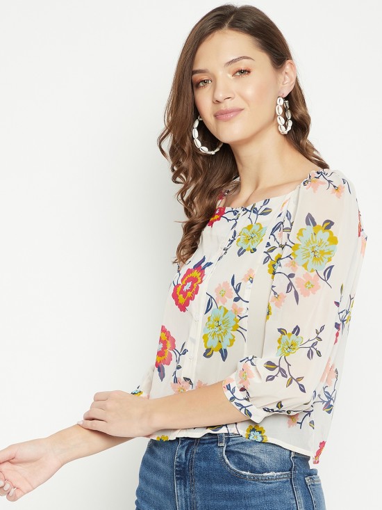 Floral printed Blouson Top