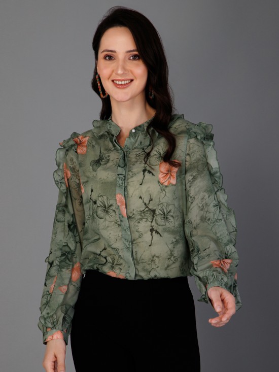 Ruffled Shirt