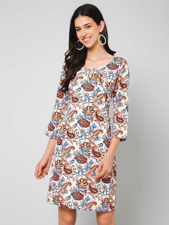 Paisley Print Dress