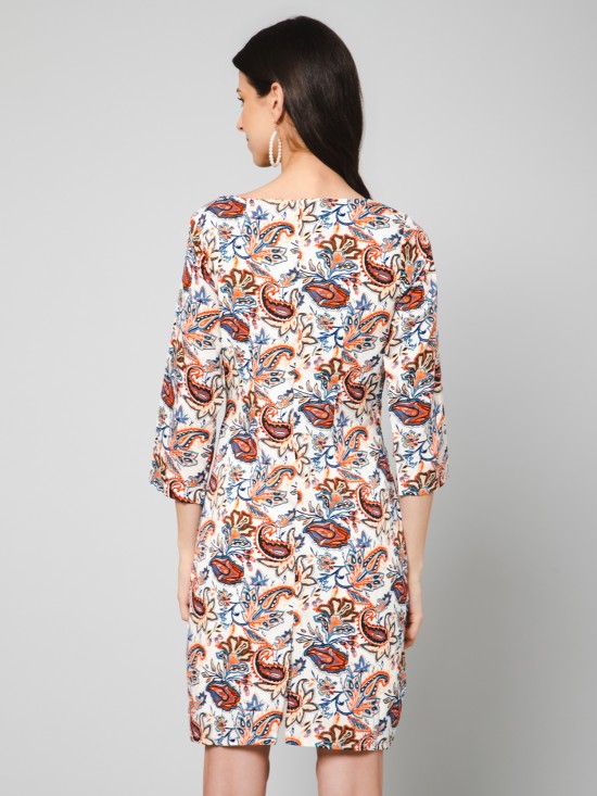 Paisley Print Dress