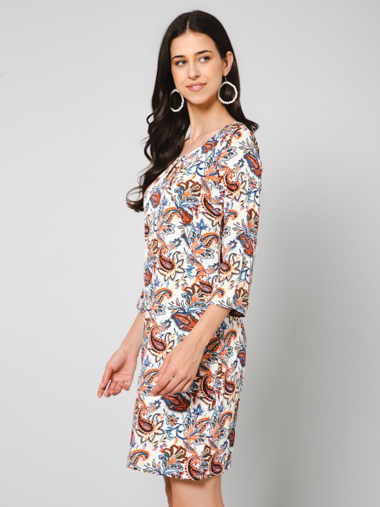 Paisley Print Dress