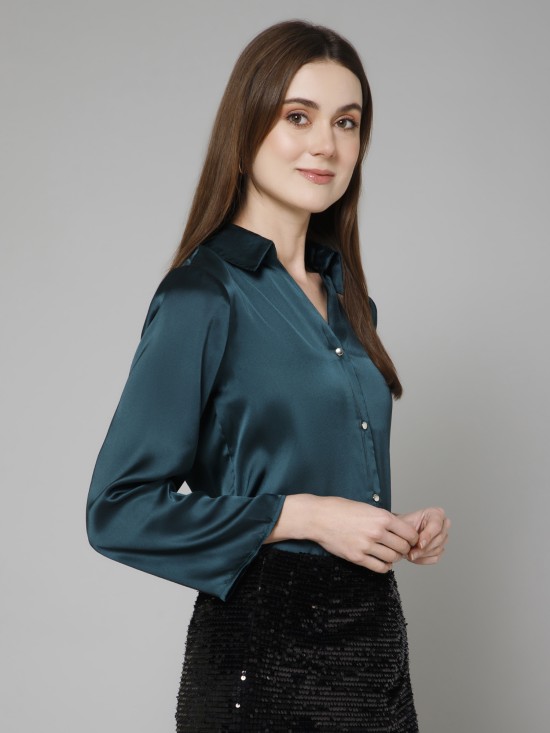 Casual Satin Shirt