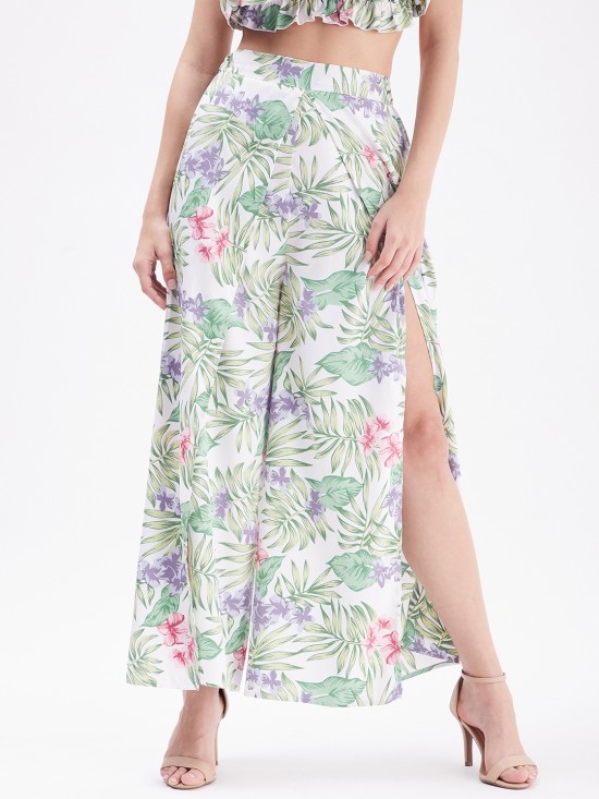 Tropical Slit Pants